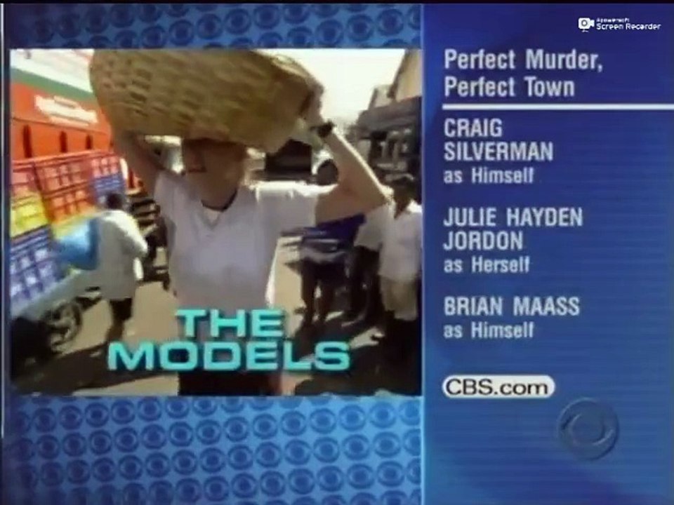 Perfect Murder, Perfect Town CBS Split Screen Credits