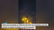 Arde una mezquita en Irán