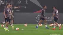 Entrenamiento completo del Real Madrid previo a la final de la Supercopa