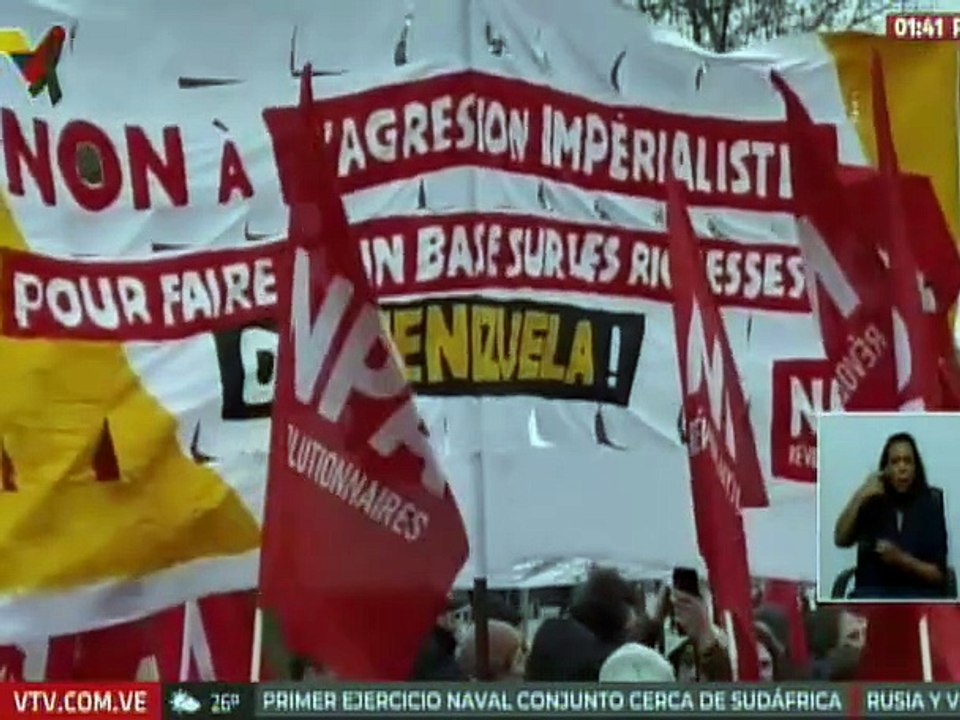 Realizan manifestaciones internacionales para exigir respeto a la soberanía de Venezuela