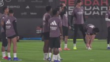 Entrenamiento completo del Real Madrid