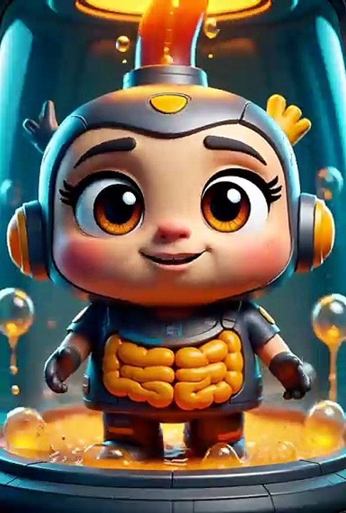 🤖✨ الطفل الفضائي اللطيف داخل مختبر المستقبل ✨