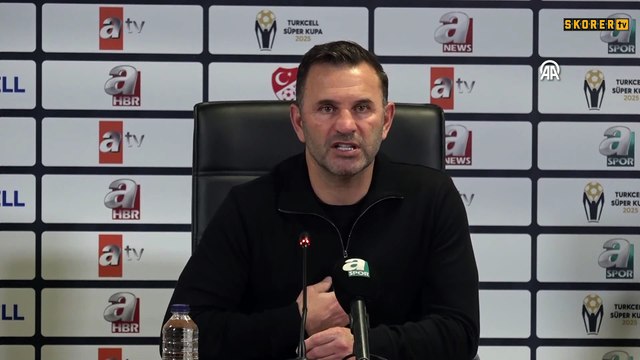 Galatasaray'da Okan Buruk'tan Fenerbahçe'ye tebrik! Seremoni tepkisi