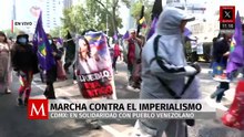 CDMX acoge movilización en solidaridad con Venezuela y contra el imperialismo
