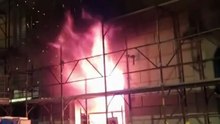 Firenze, incendio in via Santa Reparata. L'intervento dei vigili del fuoco