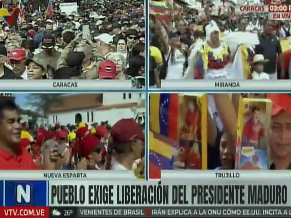 Mirandinos se movilizan en la parroquia Petare para denunciar el secuestro del Pdte. Nicolás Maduro