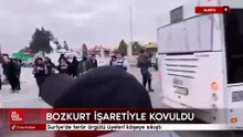 Suriye'de köşeye sıkışan terör örgütü üyeleri Halep'ten bozkurt işaretiyle kovuldu
