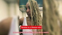 Serena Williams defies a strict rule her daughter set at home