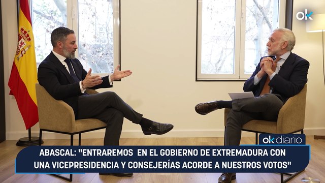 Abascal: Entraremos en el Gobierno de Extremadura con una vicepresidencia y consejerías acorde a nuestros votos