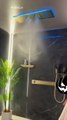 Bathroom Shower System Set Concealed Thermostatic Brass LED Digital Display