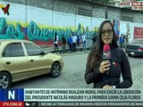 Habitantes de Antímano pintan mural en apoyo al Presidente Constitucional Nicolás Maduro