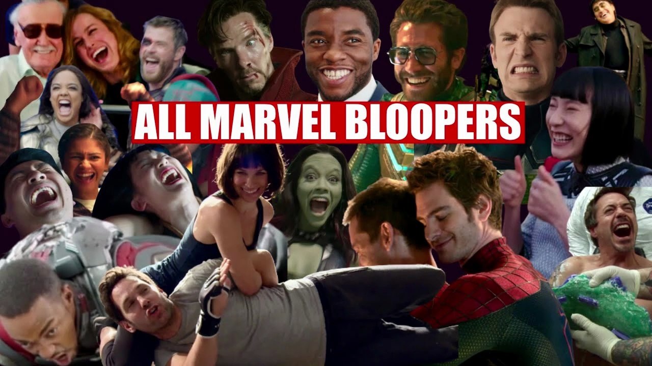 All Marvel & MCU bloopers, gag reel and funny outtakes 「4K」