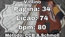 Página: 34 Lição: 74 - Violino [80 bpm]