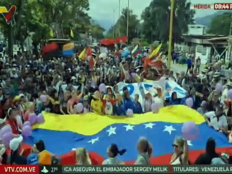 Merideños marcharon para condenar el secuestro al Presidente Maduro y su esposa Cilia Flores