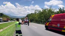 Homem morre e três pessoas ficam feridas em grave acidente na BR-277 em Morretes