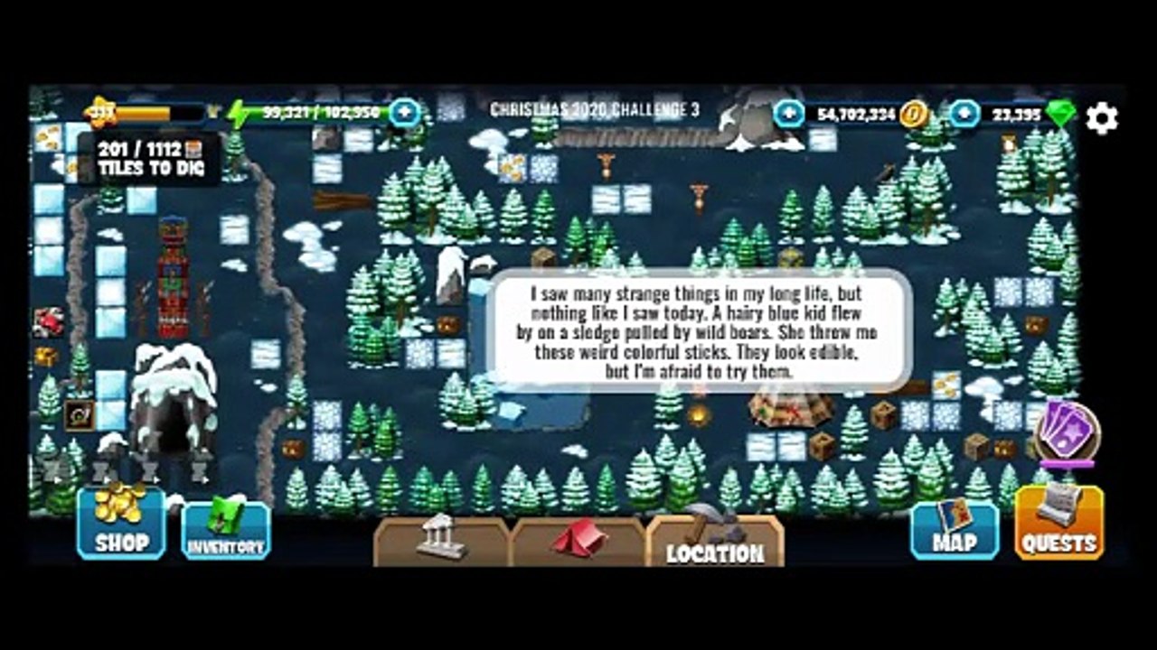 CHRISTMAS 2020 CHALLENGE 3, Diggy's Adventure, CHRISTMAS 2020 REMASTERED, Story Tasks only.