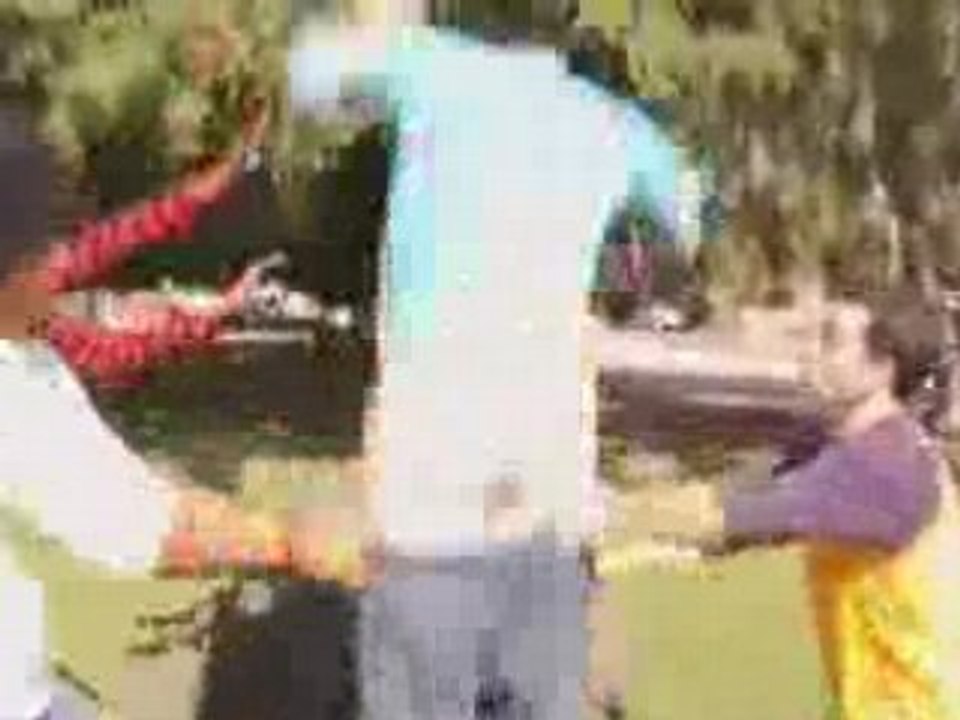 Stuntman Salto in his jeans with Backflip