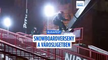 Budapest szívében rendezték meg Magyarország első nemzetközi snowboardversenyét
