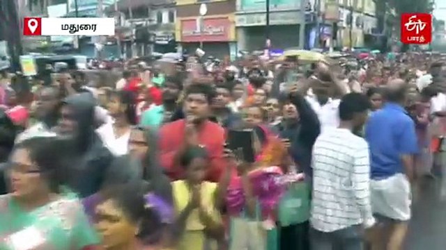 மீனாட்சி அம்மன் கோயில் அஷ்டமி சப்பர திருவிழா - ஆயிரக்கணக்கான பக்தர்கள் பங்கேற்பு
