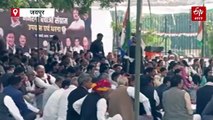 केंद्र सरकार के मनरेगा का नाम बदलने पर विरोध, जयपुर समेत पूरे प्रदेश में कांग्रेस कार्यकर्ताओं का मौन सत्याग्रह