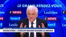 Crise politique : «Il n'y aura pas de dissolution», estime Hervé Morin