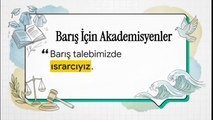 Barış Akademisyenleri Bildirisi'nin 10. yılı Barış hakkı yargılanamaz, talebimizde ısrarcıyız!