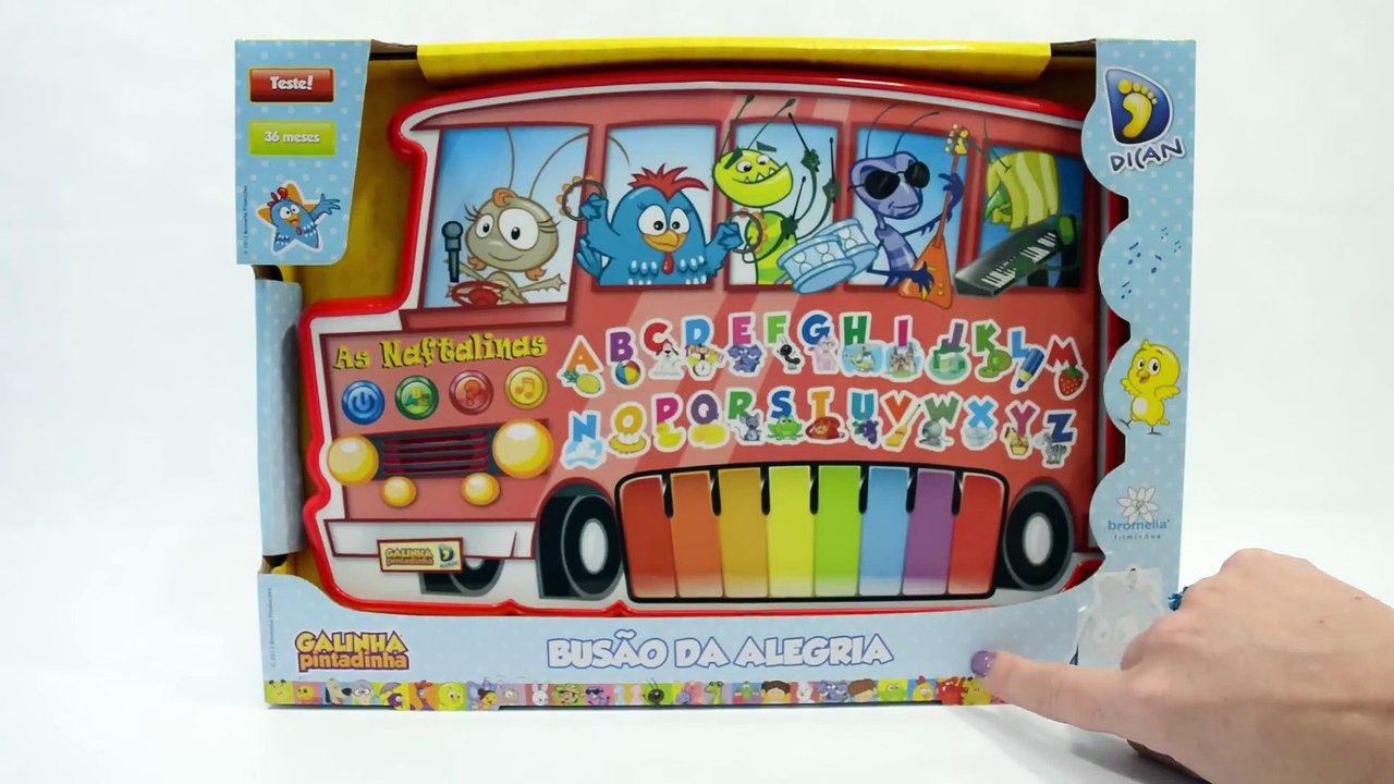 Galinha Pintadinha - Busão da Alegria - Brinquedo da Galinha Pintadinha - Turma Kids (1080p, h264, youtube)