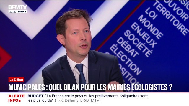 François-Xavier Bellamy (LR) estime que le déni d'insécurité caractérise les mairies écologistes et les mairies de gauche