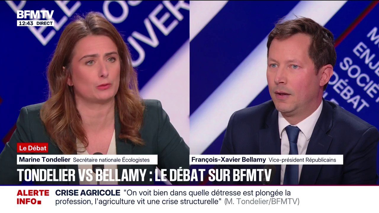 "La France Insoumise est le plus grand danger pour la démocratie française", déclare François-Xavier Bellamy (vice-président des Républicains)