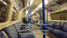 London Underground Northern Line Leicester Square to Waterloo February 2023