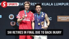 Malaysia Open: Shi cites back injury as reason for retiring in the final