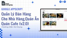 Quản Lý Bán Hàng Cho Nhà Hàng, Quán Ăn, Quán Cafe (v2.0)