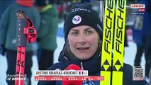 « C’était vraiment une belle course » : Justine Braisaz-Bouchet savoure sa remontée spectaculaire - Biathlon - Coupe du monde (F)