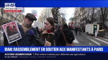 Paris: des centaines de personnes manifestent en soutien au peuple iranien