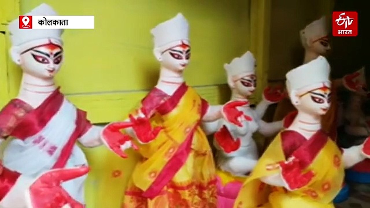 सरस्वती मां की मूर्तियों की विदेशों में बढ़ी डिमांड, कोलकाता के मूर्तिकारों को मिला ऑर्डर, मुस्कुराते चेहरे के साथ मूर्तियों को दिया नया लुक