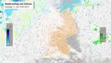 Hier rollt die Unwetterfront auf Deutschland zu!