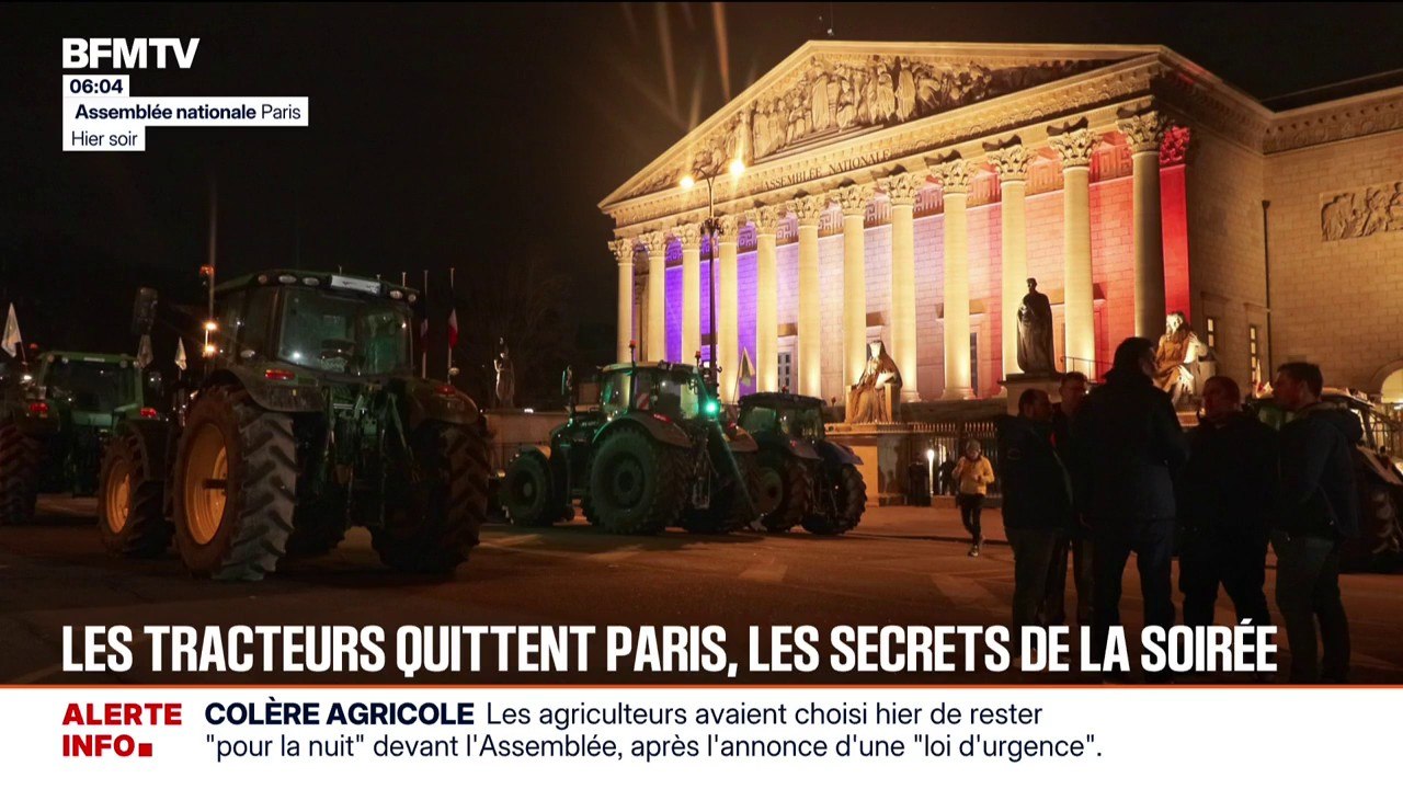 Colère agricole: les tracteurs quittent Paris