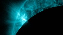 Volatile Sunspot Gets Photobombed By The Moon In Amazing Spacecraft View