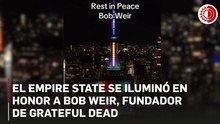 El Empire State se iluminó en honor a Bob Weir, fundador de Grateful Dead