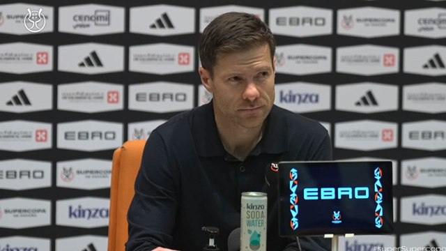 Rueda de prensa de Xabi Alonso: Supercopa de España
