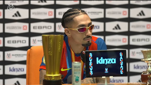 Rueda de prensa de Raphinha como MVP de la final de la Supercopa