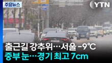 [날씨] 출근길 강추위 기승...중부 최대 8cm 눈, 도로 빙판 주의 / YTN