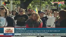 Venezuela | Hundreds gather to pray for the return of Pres. Nicolas Maduro and Cilia Flores