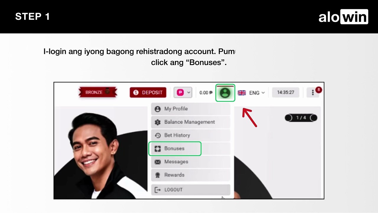 Paano I-claim ang Iyong Welcome Bonus at Suriin ang Status | Desktop Browser