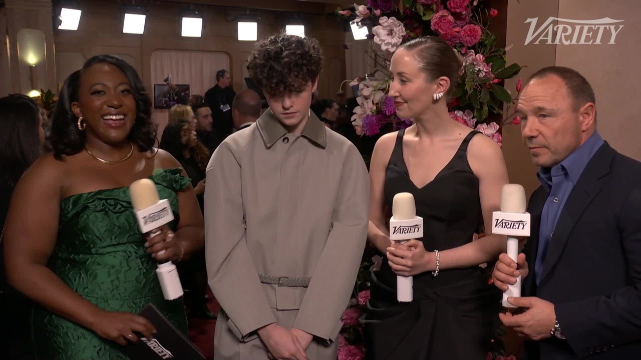 Stephen Graham, Owen Cooper, Erin Doherty on their first Globes