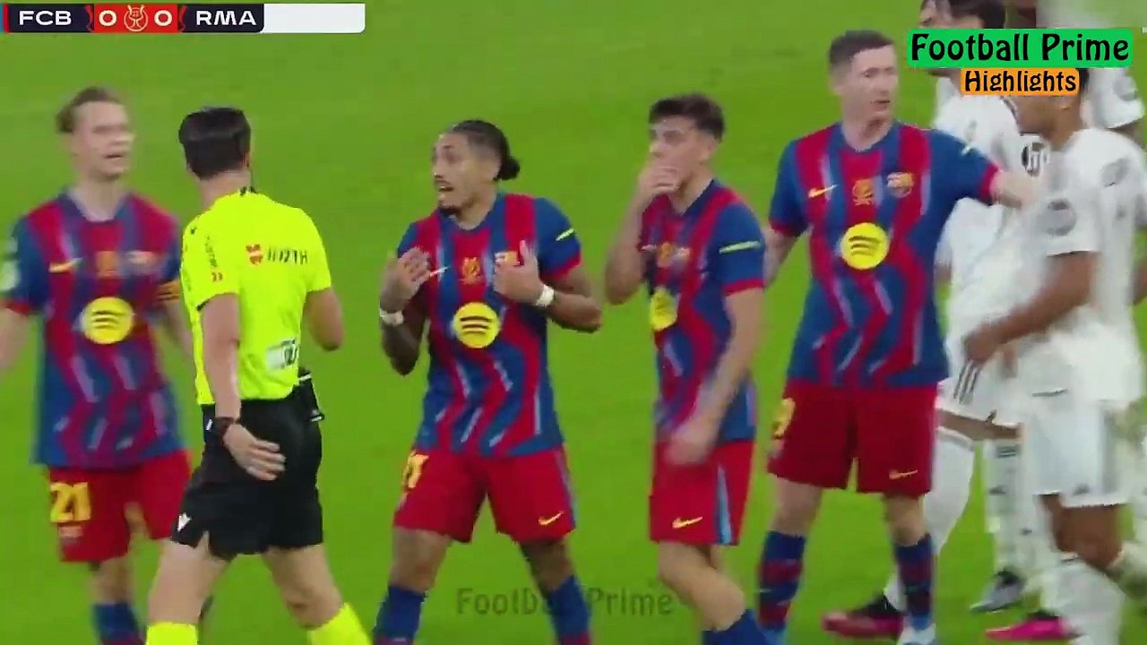 Barcelona vs Real Madrid 3-2 Highlights & All Goals - Supercopa Final 2026 - Raphinha 2 Goals