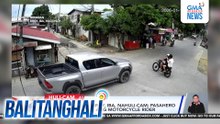 Away-kalsada sa Brgy. Iba, nahuli-cam; pasahero ng pickup, sinapak ang motorcycle rider | Balitanghali