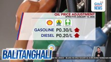 Oil price adjustment (effective January 13, 2026) | Balitanghali