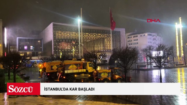 İstanbul'da kar yağışı başladı