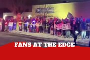 Bills fans show their support with a magnetic welcome